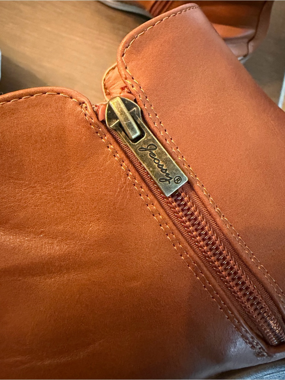 Jeossy Milan | Women’s Tan Ankle Boots Zip Side | Size : 7 - Picture 6 of 6